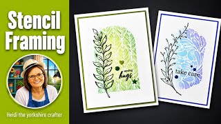 STENCIL FRAMING 😍 PERFECT FOR BEGINNERS CARDS 😍