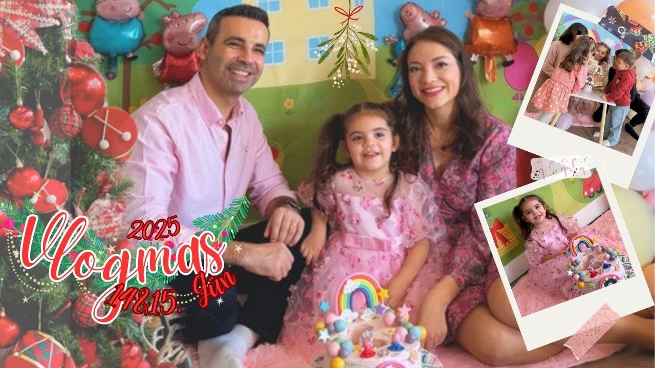 Vlogmas 14&15 🎄 Lidya 3 Yaşında 🎂 | Doğum Günü Kutlaması | Pastayı Kendim Yaptım