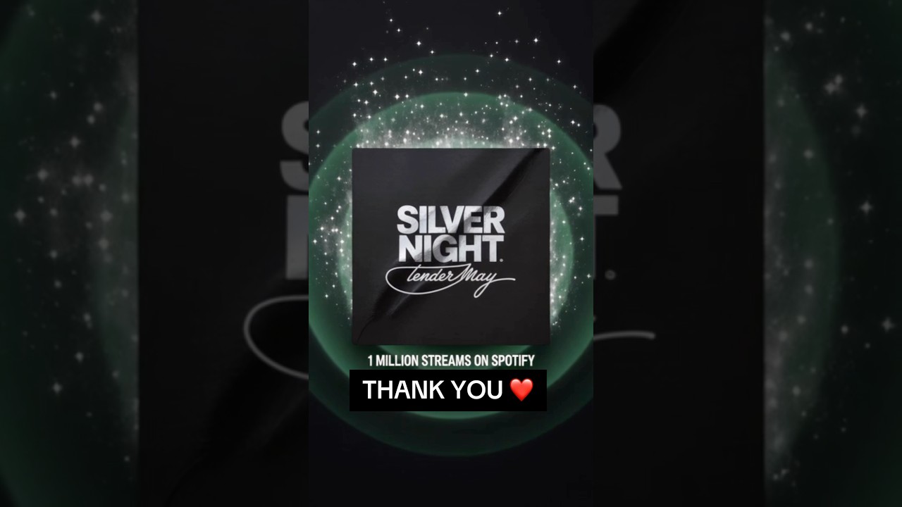 “Silver Night” just surpassed 1 million streams on Spotify! 🖤✨Thank you ❤️ #silvernight