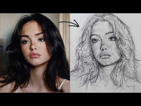 Mastering Portrait Drawing Easily for Beginners Using This Technique | loomis Drawing Lessons