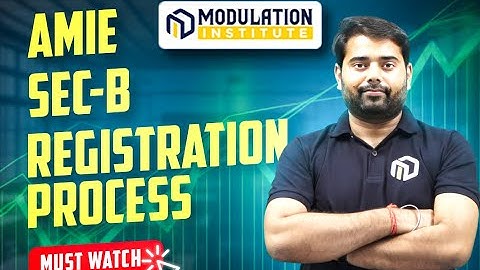 AMIE Sec B Registration Process and best optional subjects