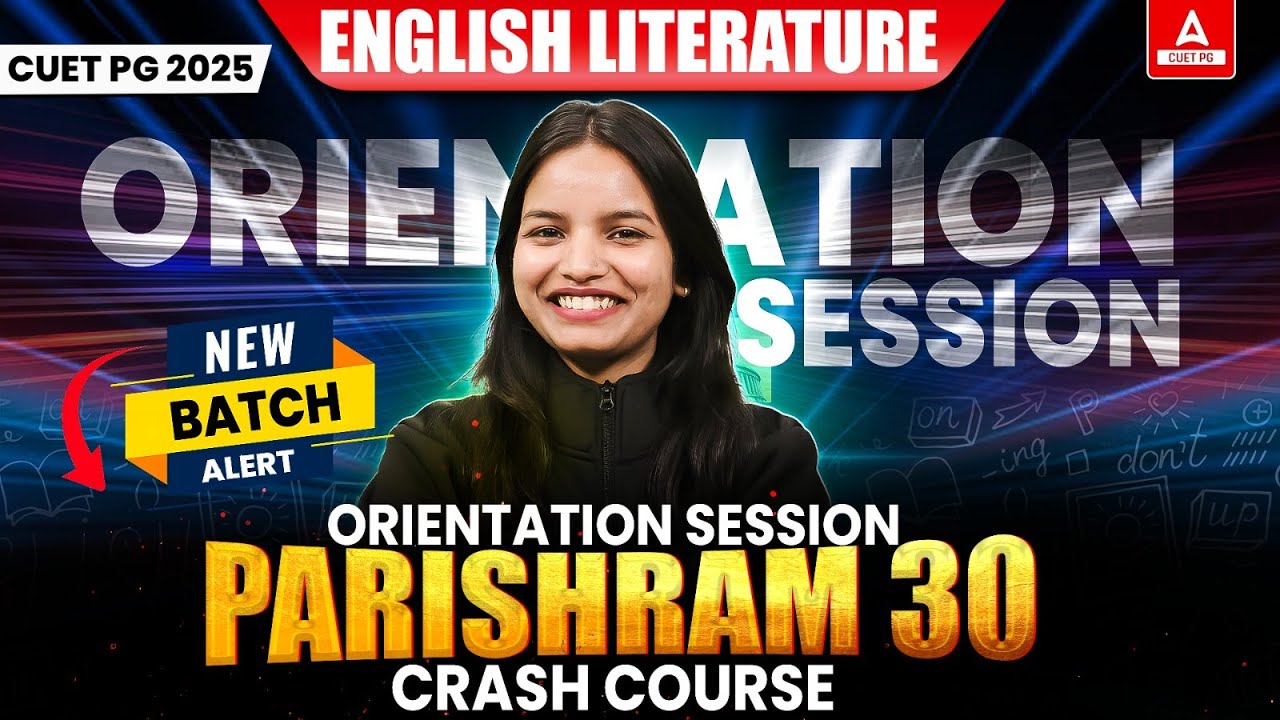 CUET PG 2025 English Literature | Parishram 30 Crash Course | 1st Paid ...