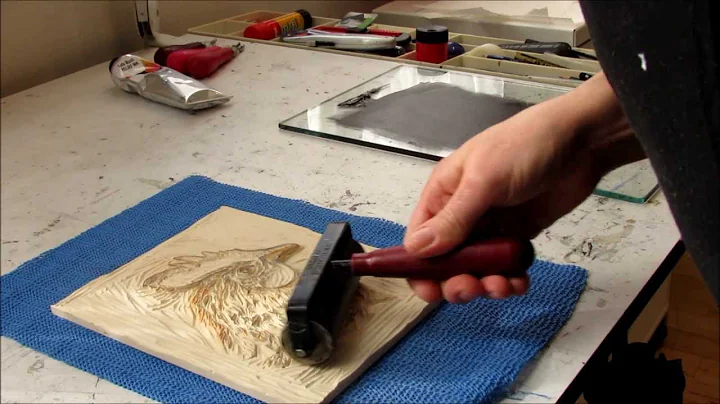 LINDA COTE-Printmaking Rooster Art
