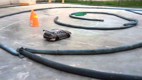 Sakura D3 convert to Rwd R/C Drift Test run
