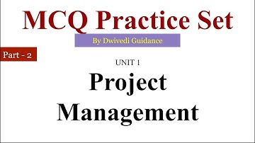 3| Unit 1 - 2I project management mcq |project management mcq with answers|mcq on project management