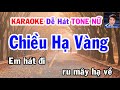 Karaoke  Chiều Hạ Vàng  Tone Nữ  Nhạc Sống  gia huy beat