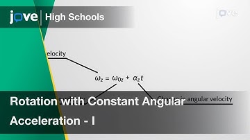 Rotation with Constant Angular Acceleration - I | Physics | Video Textbooks - Preview