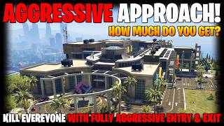 Insane AGGRESSIVE Approach Kortz Center Heist! GTA Online