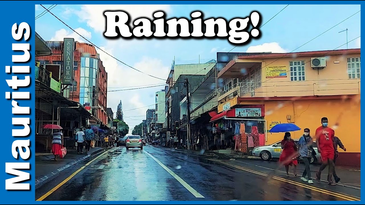 Rain in Rose Belle - we drive through it