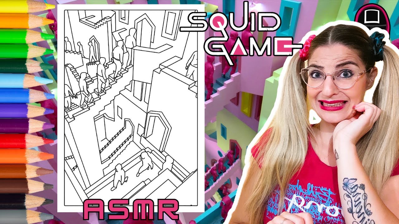 SQUID GAME 🎨 Le SCALE più TERRIFICANTI di sempre 🎧 ASMR da Brivido (ma Rilassante 😌)