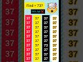 Find [73] in the Group of [37]🤯#shortsfeed#shortsviral#quiz#maths#numberpuzzles#mindgames#quiz#viral