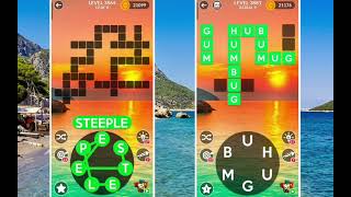 Wordscapes LEVEL 3857 to 3888 gameplay | "LEAF" and "AERIAL" levels | Answers | Solutions