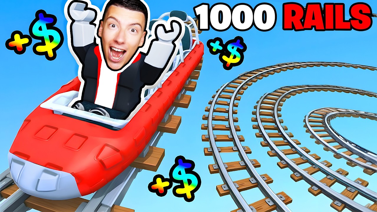 CONSTRUCTION DES RAILS LES PLUS LONGS DANS ROBLOX...