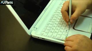 Video How to replace a keyboard on a Toshiba Satellite L850D Series laptop (author: AJ PARTS UK)