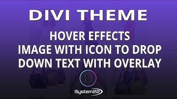 Divi Theme Hover Effects Image With Icon To Drop Down Text With Overlay 👈