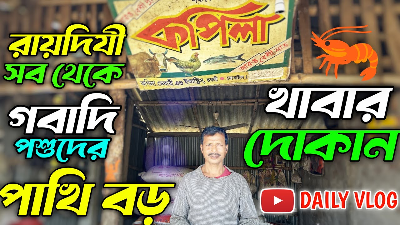 রায়দিঘির সবথেকে গবাদি পশুদের পাখি বড় খাবার দোকান 🐐 রায়দিঘি কুমড়াপাড়া খাবার দোকান 🐄 ভাইরাল দোকান