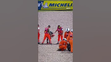 Thumbnail of Bezzecchi crashes out of 2nd place 💥 | 2025 German GP