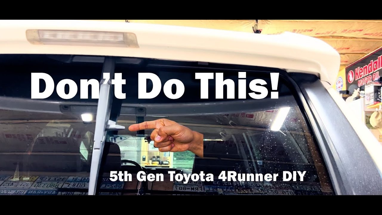 2010-2024 Toyota 4Runner rear wiper blade replacement