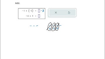 Integer addition - problem type 1 (ALEKS examples)