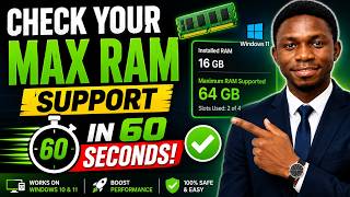 Check your max RAM support in 60 seconds! ✅