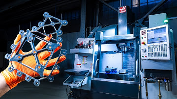 CNC Machining a Titanium Aerospace Part | 97% Material Removal on Haas VF-2