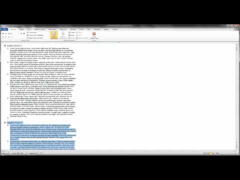 Create Individual Documents from Master Word Document