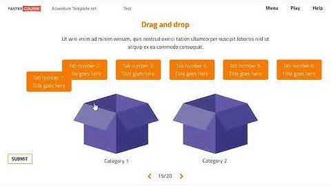 FasterCourse.com template set for Storyline - Adventure