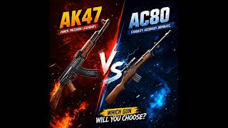 AK47 VS AC80 কোন GUN টা BEST?🤔#freefire #rkrakibdadu #ak47 #ac80 #shorts