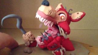 TWISTED FOXY: FNaF The Twisted Ones Polymer clay figure