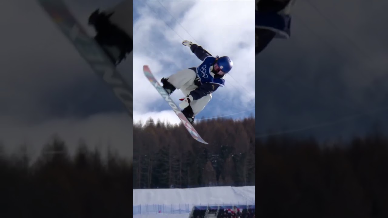 Massive run from Japan's Shimizu Sara! 🏂 #MilanoCortina2026