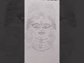 Beautiful Maa Durga Pencil Sketch Drawing ✨🕉️ #Shorts