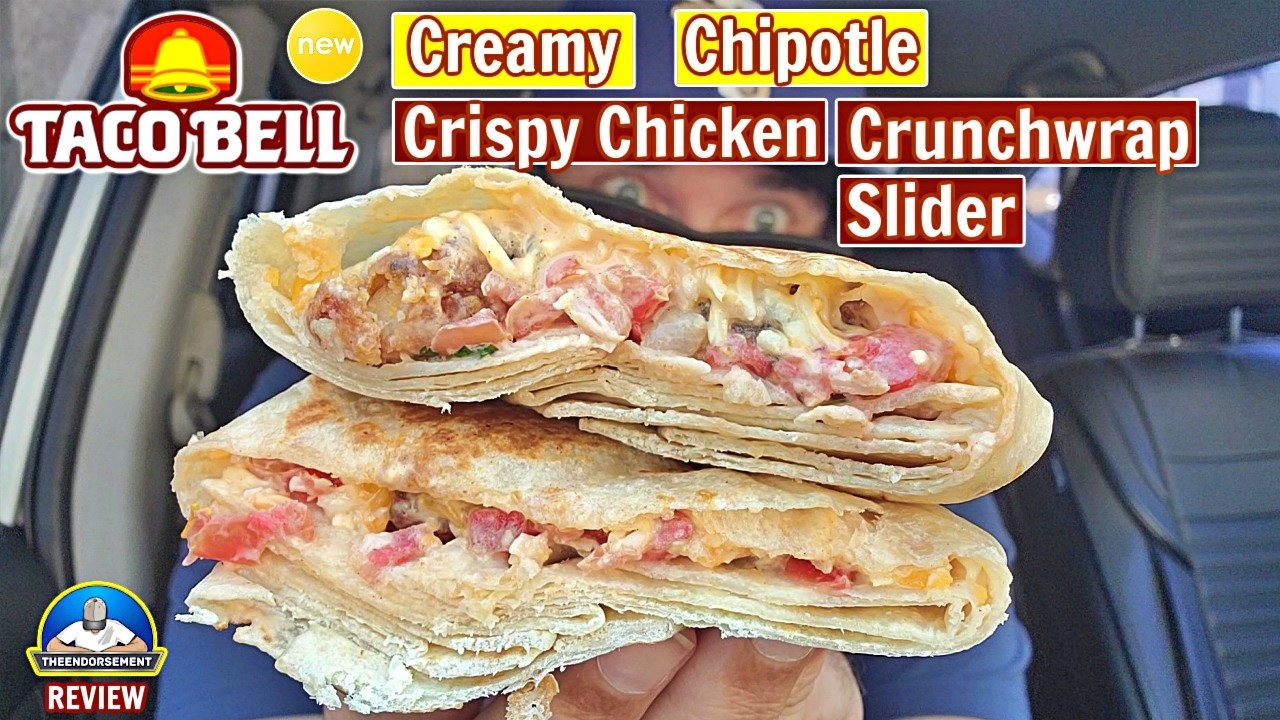 Creamy Chipotle Crispy Chicken Crunchwrap Slider