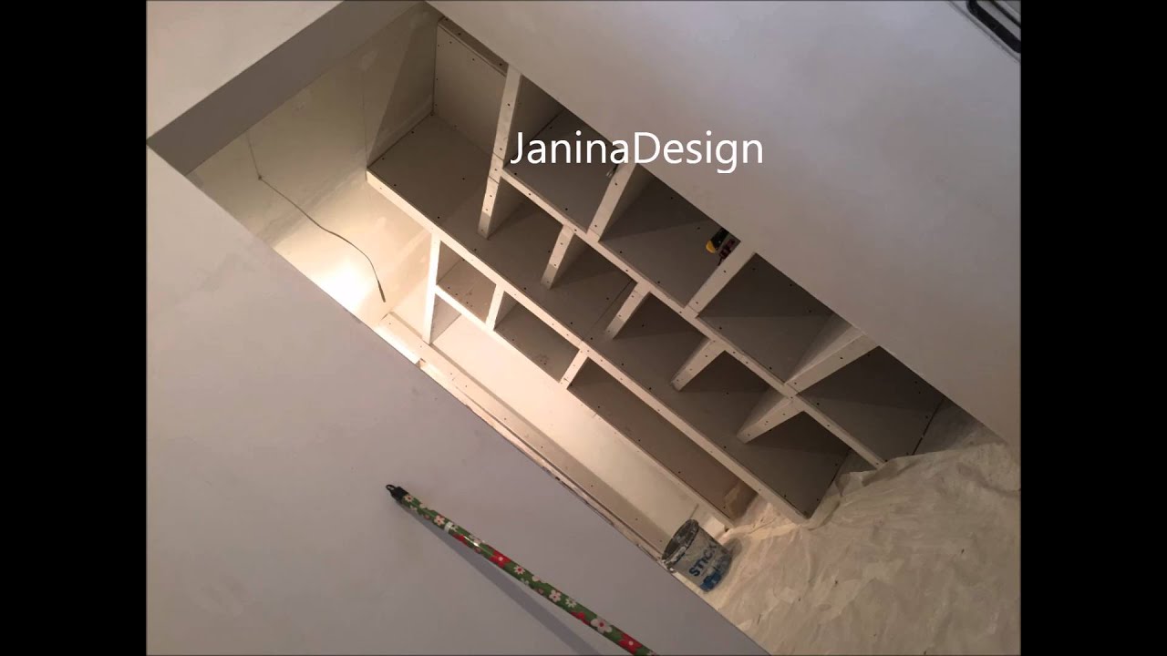 Amenajare dressing (debara) din gips carton (rigips) si usi glisante pal By  JaninaDesign - YouTube