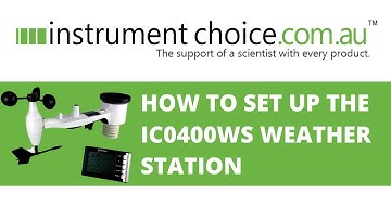 How to Set up the IC0400WS Weather Station