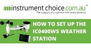 How To Set Up The Ic0400Ws Weather Station