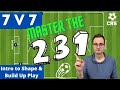 7v7 soccer 231 formation intro to shape and build up play