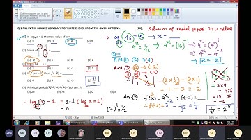 Gtu model paper solution part 1 dt 7 3 2022 sem 1 new syllabus mathematics 4300001 Sanjay g p jamnag