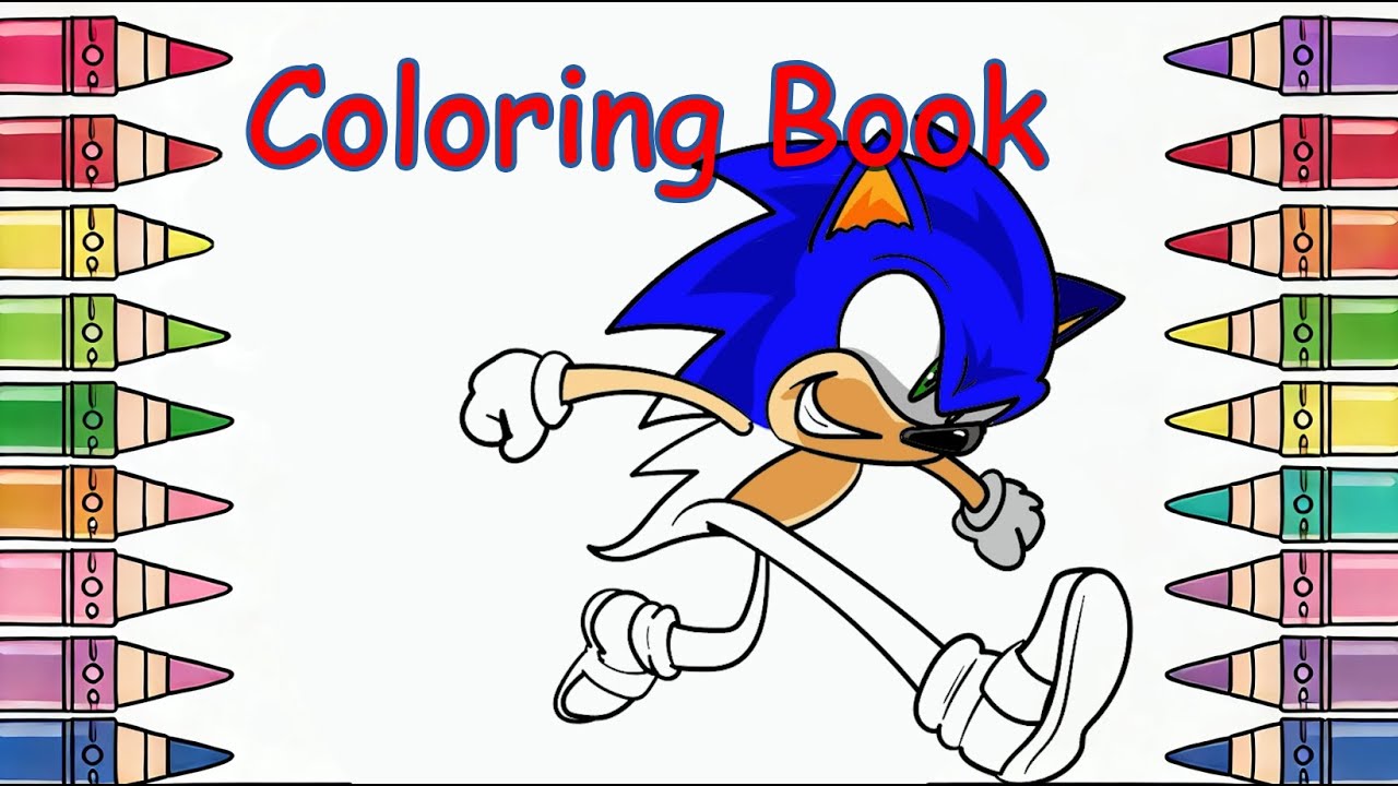 How To Draw Sonic the Hedgehog easy | how to draw sonic characters step ...