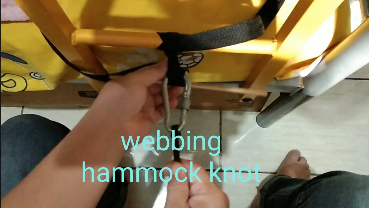 webbing hammock knot YouTube