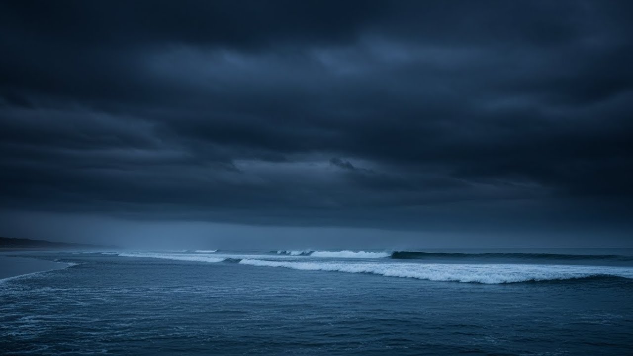 Quiet Night Ocean Ambience | Quiet Night to Beat Insomnia and Sleep Better with Gentle Ocean Motion