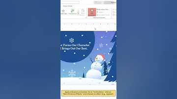 How to Add a Snowfall Animation in PowerPoint #shorts