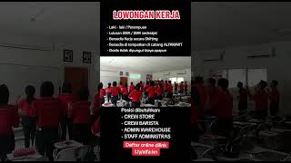 Lowongan Kerja Terbaru ALFAMART #lowongankerja #shorts