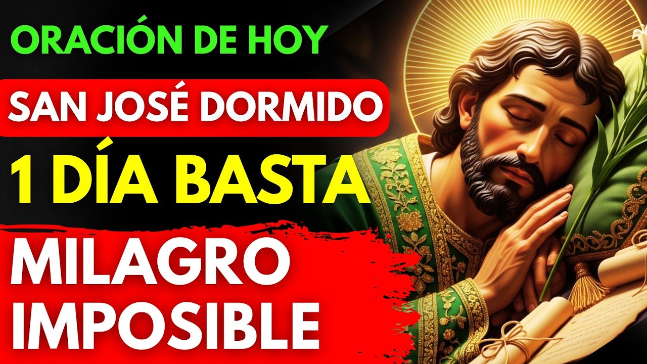 MILAGRO URGENTE HOY! 🙏 Oración a San José Dormido para una Petición Imposible