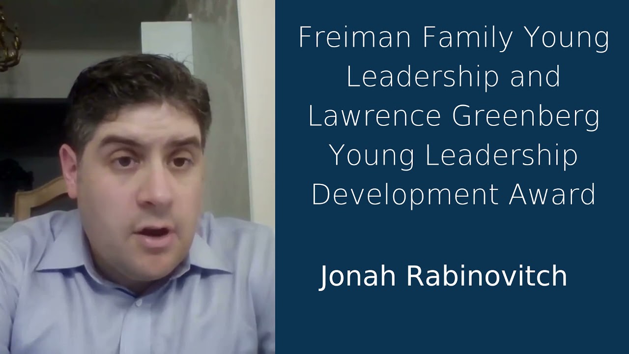 Community Service Award Winner, 2021 - Jonah Rabinovitch