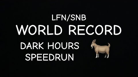 [6:36] DARK HOURS SPEEDRUN WORLD RECORD - The Division 2