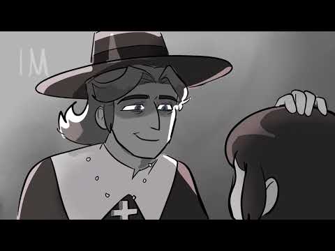Piano man (haunted hotel priest and abaddon/jacob) ANIMATION MEME👀👀🖤🤍