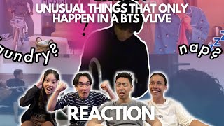 UNUSUAL THINGS THAT ONLY HAPPEN in a BTS vlive by SugArmyy REACTION!!