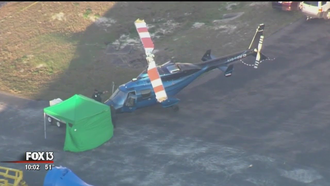 Man dies after being hit by helicopter rotor at Brooksville airport