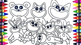 Poppy Playtime 3 / Smiling Critters / How to Coloring Characters / Coloring Pages