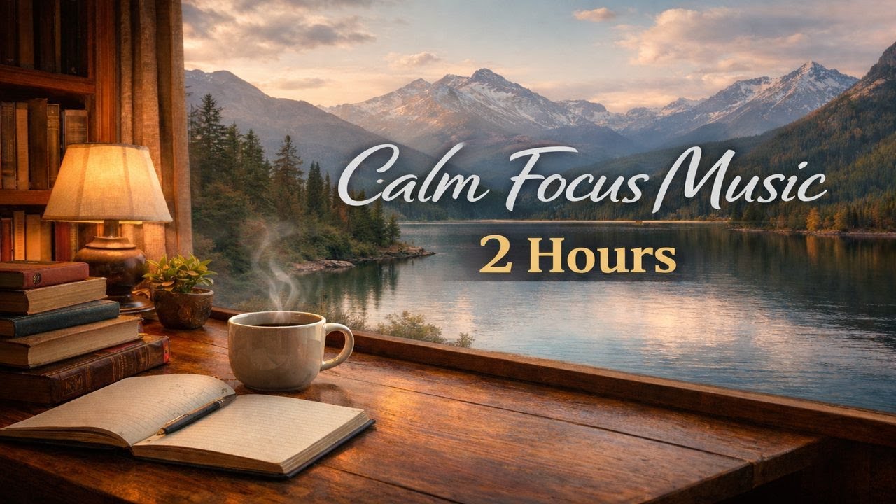 Deep Focus Music for Studying and Reading 🧠 2 Hours of Calm Ambient Background